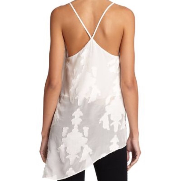 Sachin & Babi Asymmetrical Silk & Cotton Tank - Picture 3 of 5